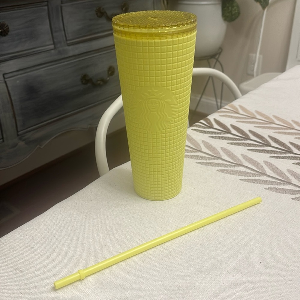 Yellow Starbucks cup